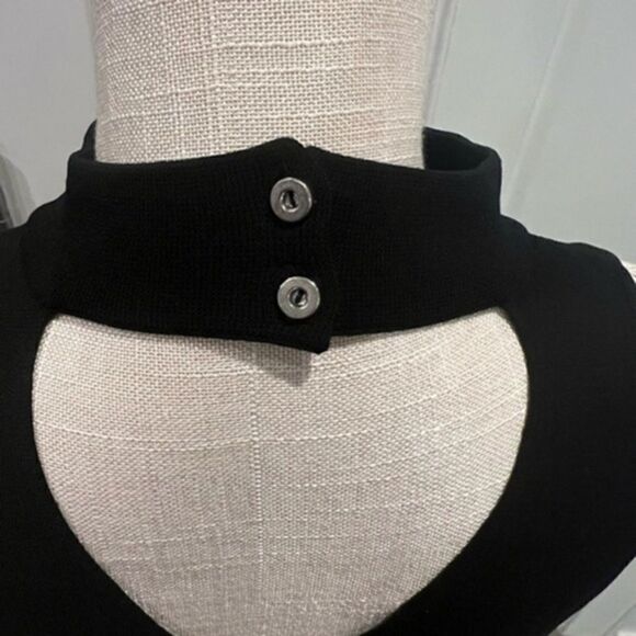 Milly Sleeveless Black Gorgeous Dress Great Condition Small 2 button back neck - Picture 5 of 14